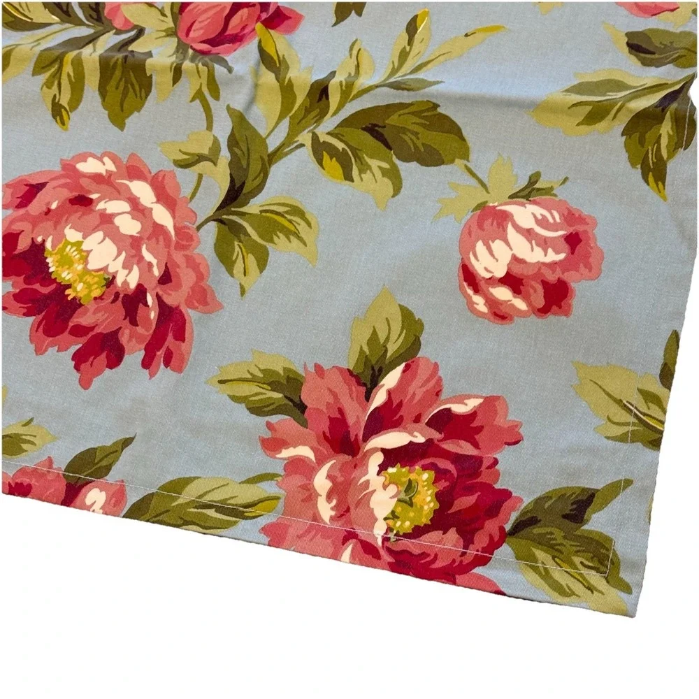 Pottery Barn Peony Pillow Cover Floral Pattern Cotton 20x20